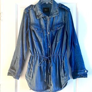 RAILS | Rails Chambray Parka Jacket | Color: Blue | Size: Small